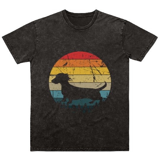 Dachshund Gift Dixie Wiener Doxie Dackel Mineral Wash T Shirts