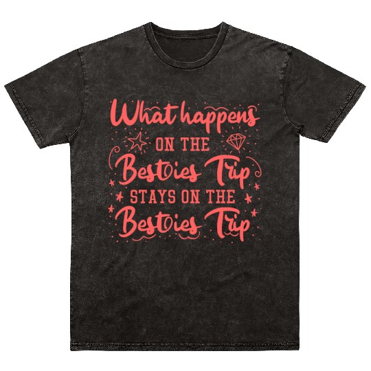 Besties Trip Vacation with Friends Spring Break Mineral Wash T Shirts