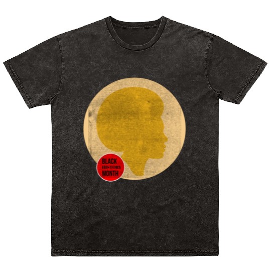 Black history month Women Mineral Wash T Shirts