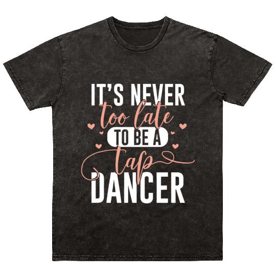 Tap Dance Heart Lover Gift Tap Dancer Gifts Dancin Mineral Wash T Shirts