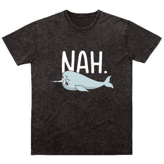 Procrastinating Narwhal Lover Aquatic Animals Mineral Wash T Shirts