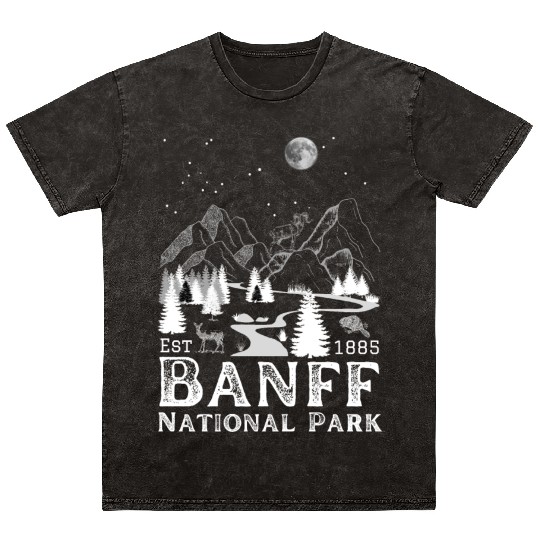 Banff National Park 1885 Mineral Wash T Shirts