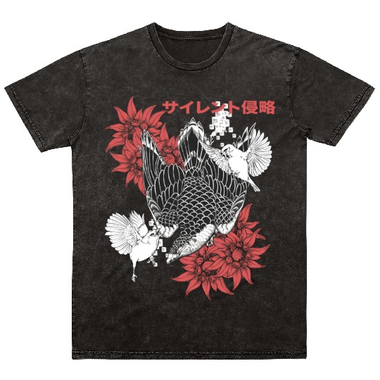 Birds Of Prey Falcon Mineral Wash T Shirts