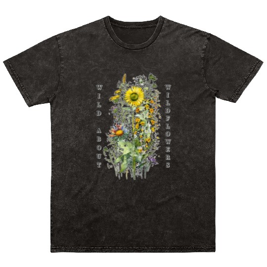 Wild about Wildflowers - A Wildflower Garden Desig Mineral Wash T Shirts