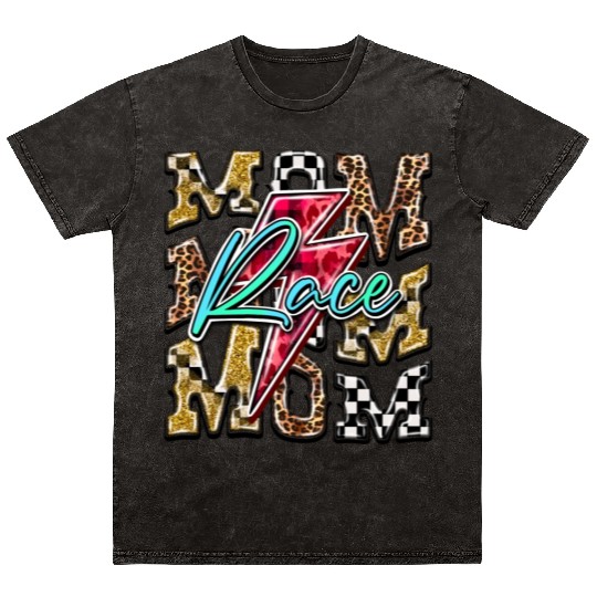 Mom Race Mineral Wash T Shirts