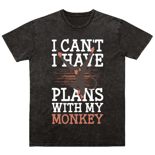 Ape Chimpanzee Ape Favorite Animal Mineral Wash T Shirts