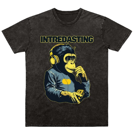 Intredasting Beats - Interesting Monkey Ape Mineral Wash T Shirts