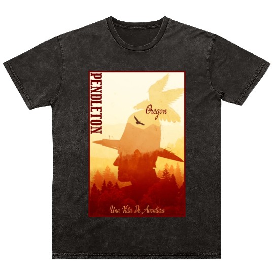 Pendleton Oregon wild west town Mineral Wash T Shirts