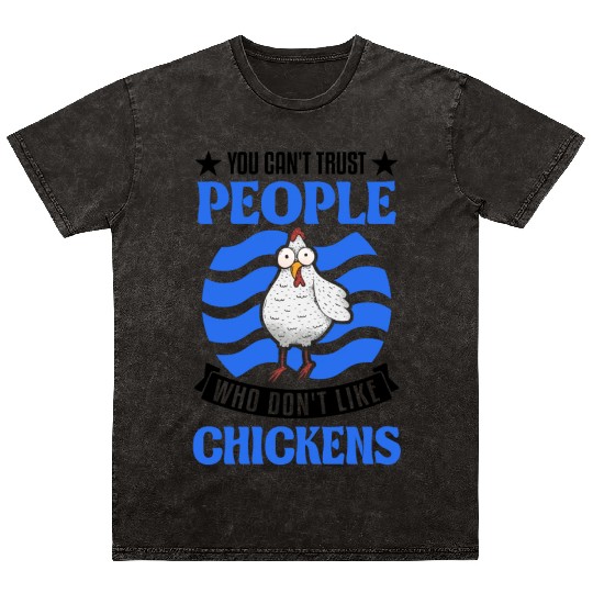 Chickens Chicken Farm Farmer Mineral Wash T Shirts