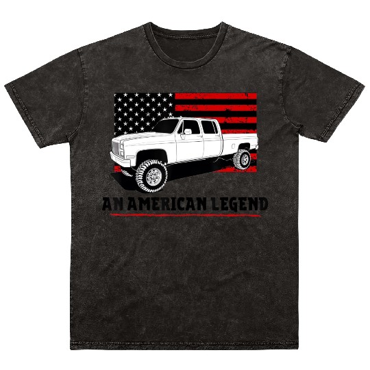 Lifted Square body truck American muscle Mineral Wash T Shirts 4x4
