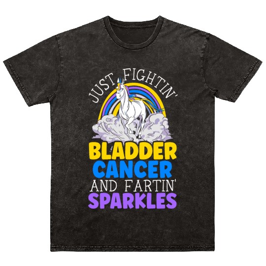 Bladder Cancer Warrior Bladder Cancer Awareness Mineral Wash T Shirts