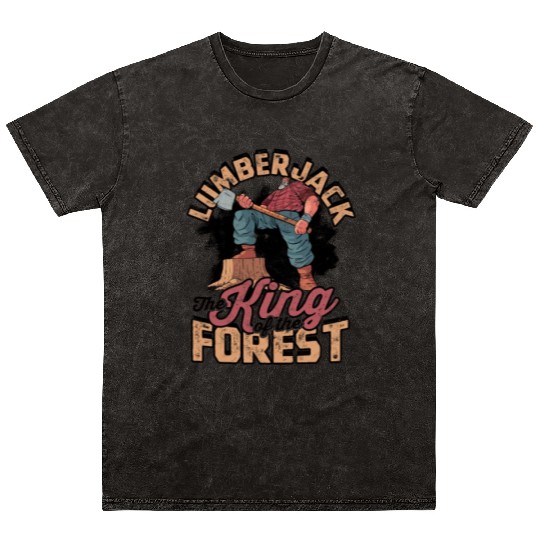Lumberjack - the king of the forest - Lumberjack Mineral Wash T Shirts