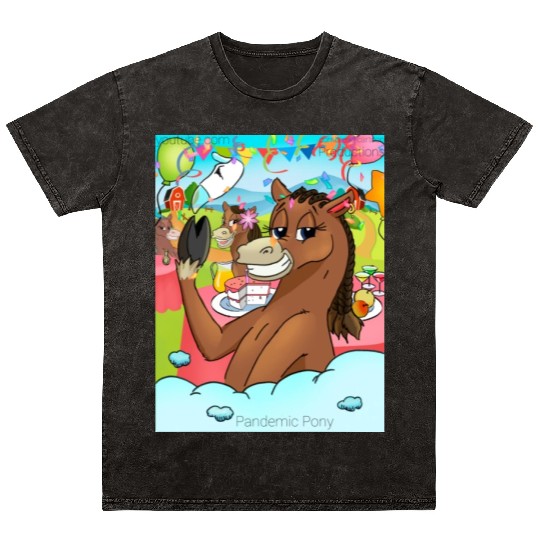 Pandemic Pony Mineral Wash T Shirts