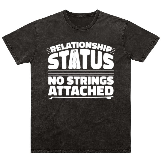 Violin Violinist Relationship Mineral Wash T Shirts