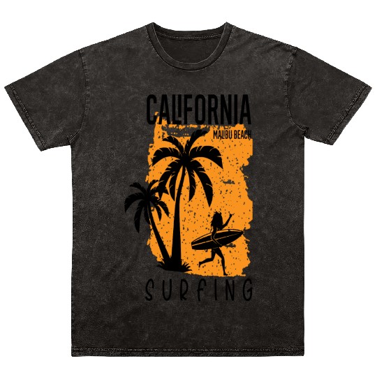 California Malibu Mineral Wash T Shirts