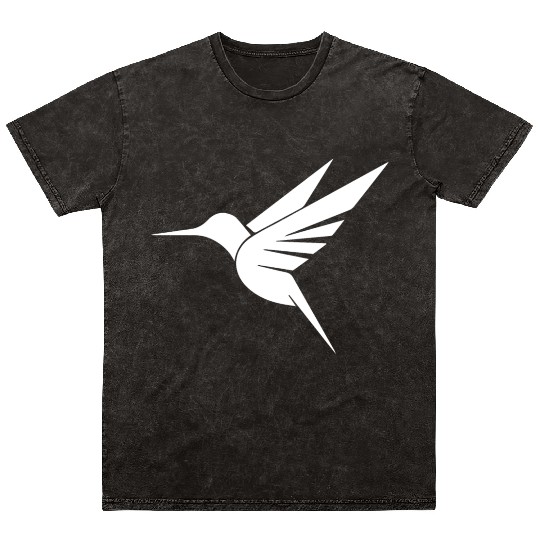 Floating Hummingbird Tattoo Tribal Swinging Mineral Wash T Shirts