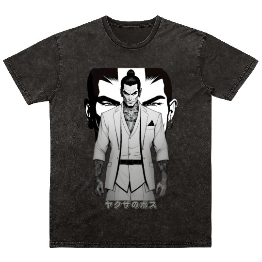 Yakuza Boss A Mafia Gangster From Japan Full of Ta Mineral Wash T Shirts