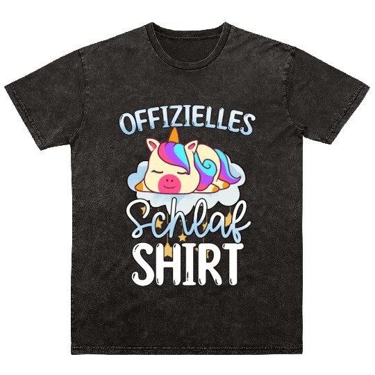 Official Sleep Mineral Wash T Shirts Unicorn