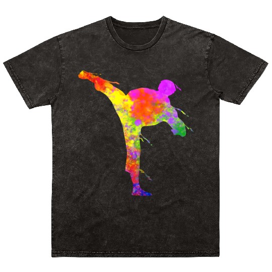 Karate Jiu Jitsu Kids Jujitsu Mineral Wash T Shirts