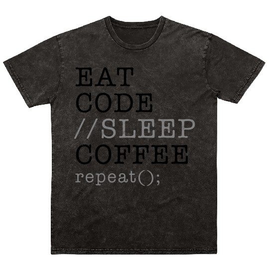 Computer Science Python Programmer Eat Code Sleep Mineral Wash T Shirts