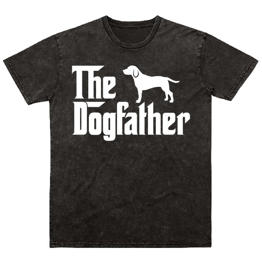 The Dogfather - Funny Beagle Dad Mineral Wash T Shirts