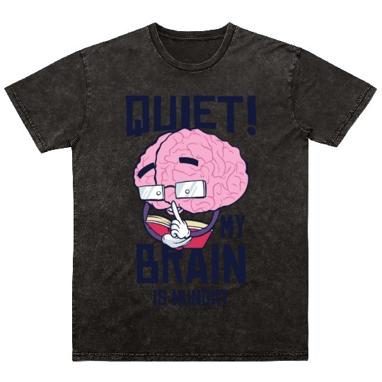 Book Lover Brain Reading Books Literature Mineral Wash T Shirts