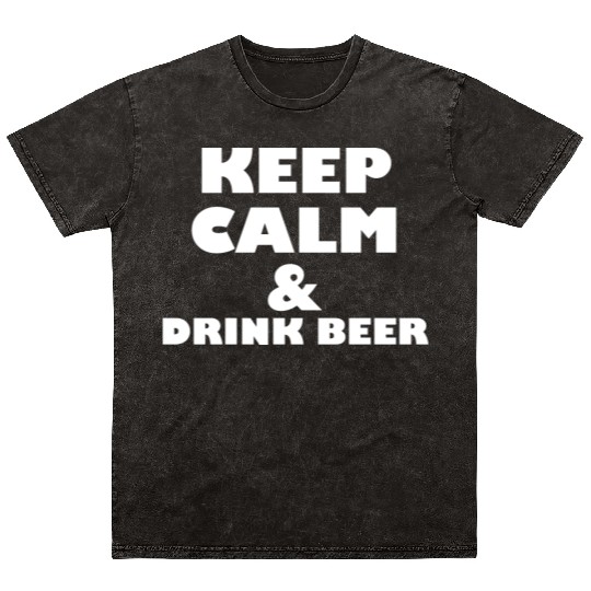 Funny Beer Lover Design Mineral Wash T Shirts