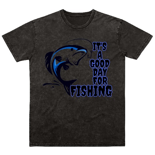 Fishing time Mineral Wash T Shirts