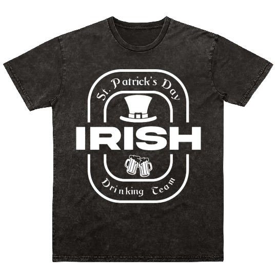 St.Patrick`s Day Ireland Festival Present Mineral Wash T Shirts