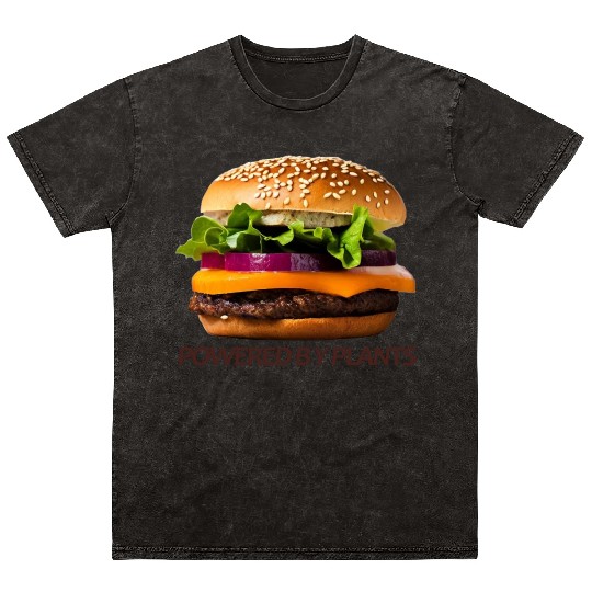Powered by plants Mineral Wash T Shirts
