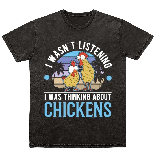 Chickens Chicken Farm Farmer Mineral Wash T Shirts