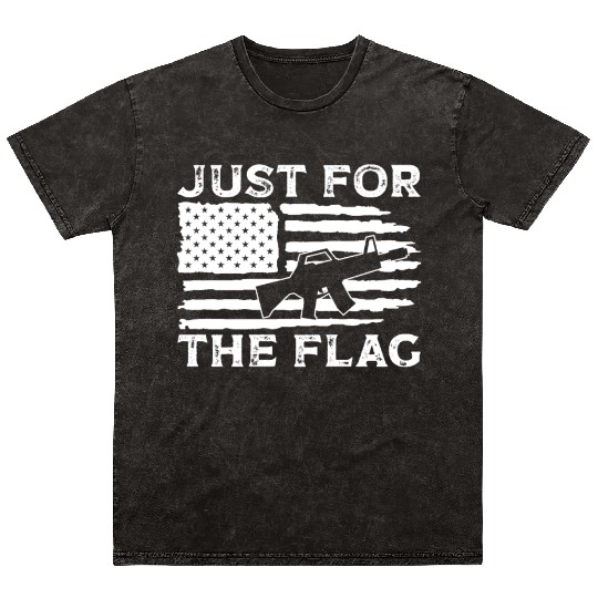 Soldier just for flag military army veteran Mineral Wash T Shirts