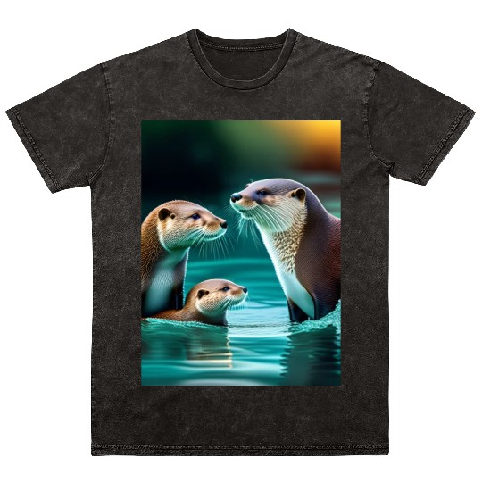 "Ducks in the Pond" Mineral Wash T Shirts