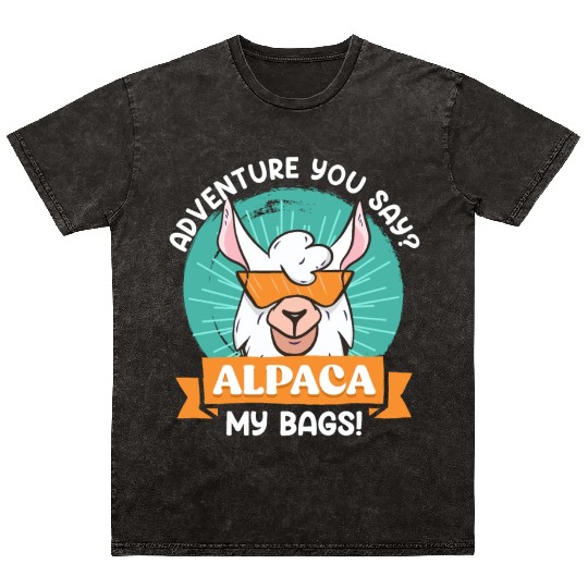 Alpaca my Bags funny Mountaineer Mountain fan Mineral Wash T Shirts