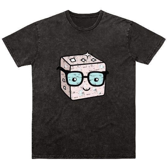 Sweet Sugar Sugar Cubes Nerd Refined Mineral Wash T Shirts