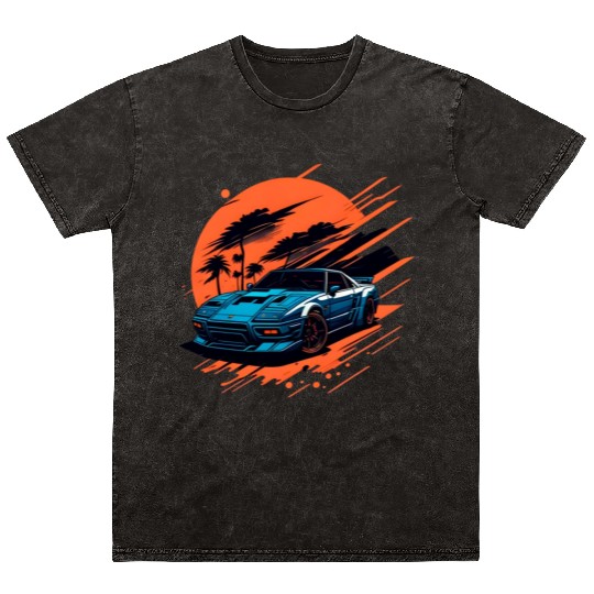 Sports car illustration Mineral Wash T Shirts