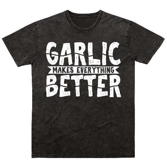 Garlic Garlic Lover Cooking Mineral Wash T Shirts