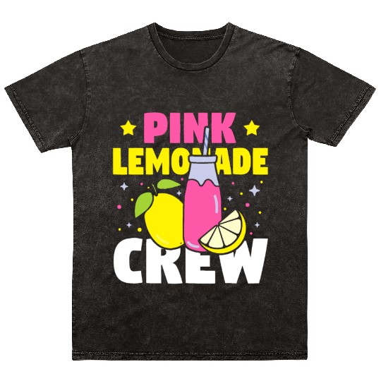 Funny Pink Lemonade Crew Lemon Juice Bossfruit lov Mineral Wash T Shirts