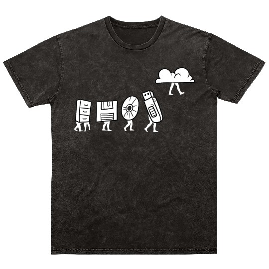 Computer Scientist Programmer Cloud Internet Mineral Wash T Shirts