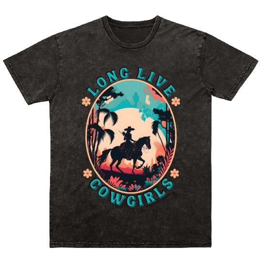 Long Live Cowgirls Mineral Wash T Shirts