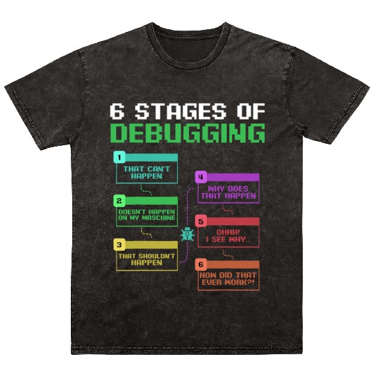 Computer Science Programmer Hacker IT Geek Mineral Wash T Shirts