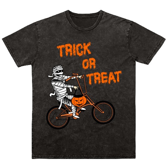 Trick Or Treat Mummy Mineral Wash T Shirts