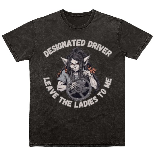 Designated Driver, Ladies Mineral Wash T Shirts