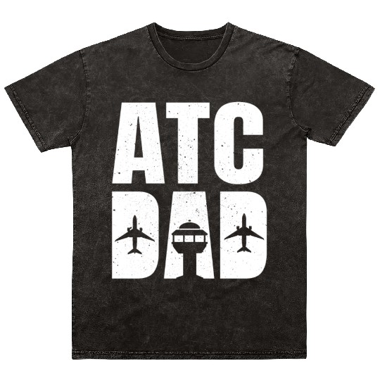 Great ATC Dad Outfit Air Traffic Controller Mineral Wash T Shirts