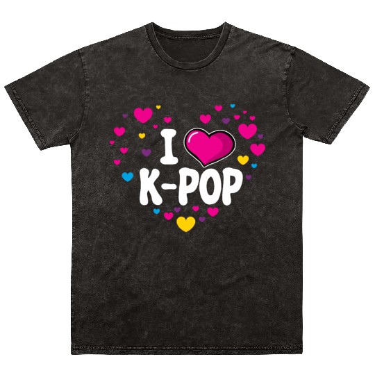 K-Pop K-drama Korean Music KPop Kdrama Gift Mineral Wash T Shirts