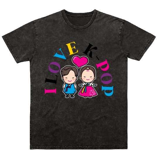 K-Pop K-drama Korean Music KPop Kdrama Gift Mineral Wash T Shirts