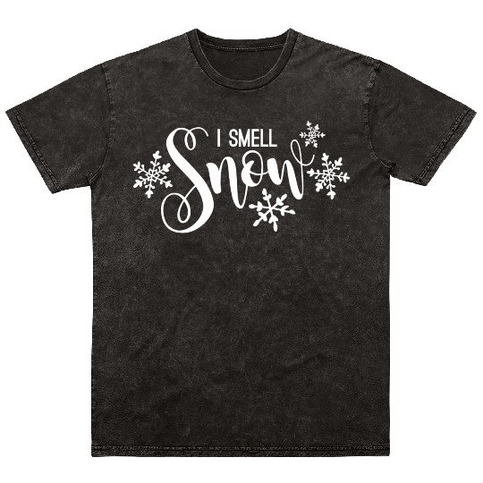 37692 Focused I Smell Snow Grey Small Mineral Wash T Shirts