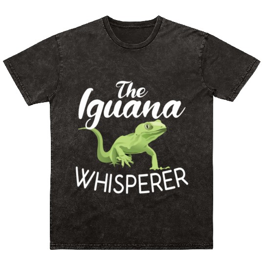 The Iguana Whisperer Reptile Animal Lover Lizard Mineral Wash T Shirts