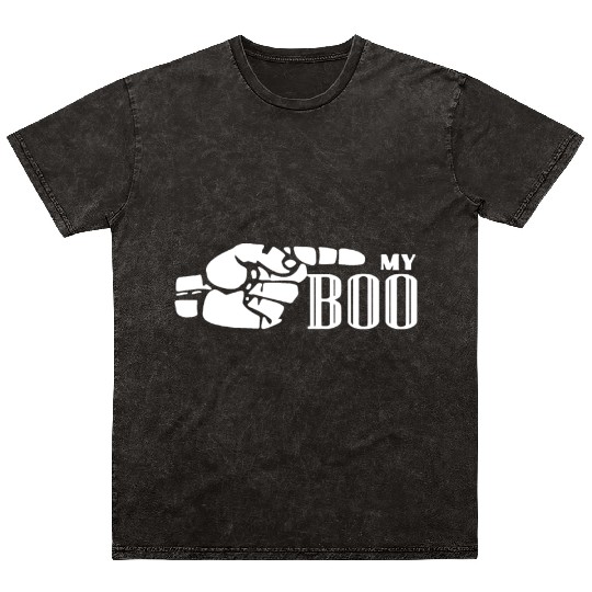 My Boo Gift for Couples His & Hers Valentine's Mat Mineral Wash T Shirts