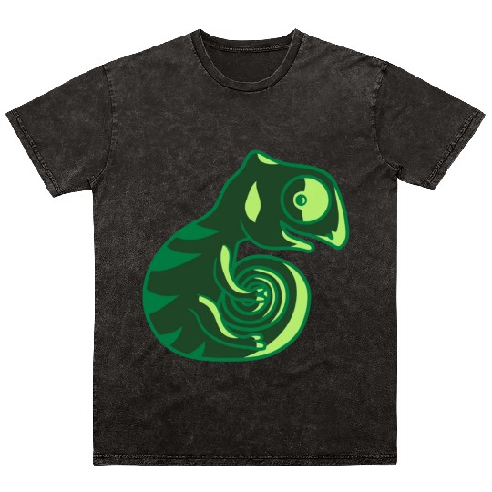 chameleon lizard bunny sweet Mineral Wash T Shirts